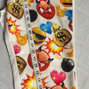 Colorful Emoji Print Women's Pants